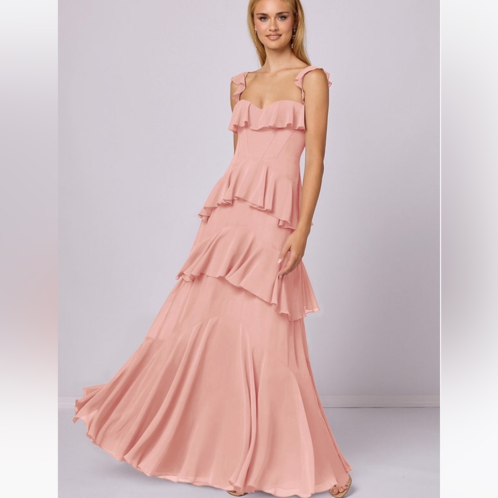 NWT Azazie Rosette Bridesmaid Dress